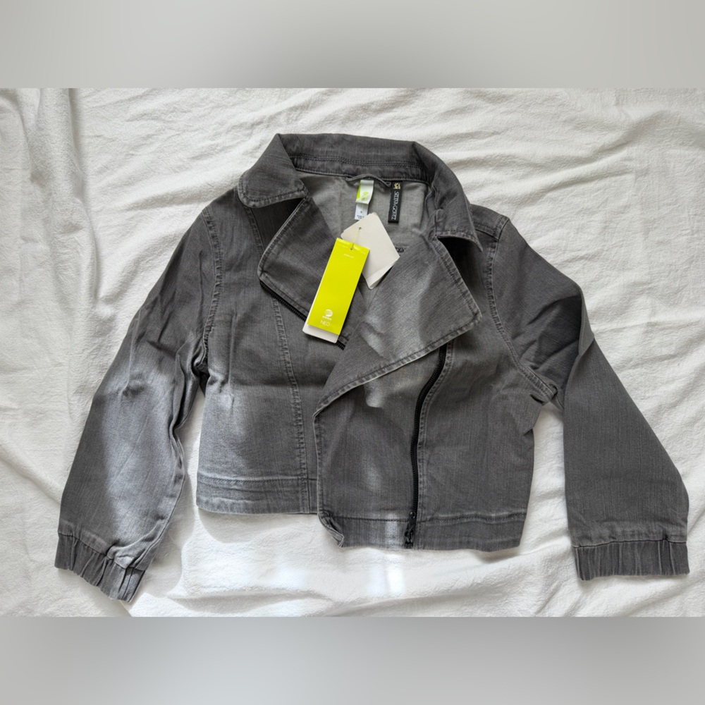 Adidas Selena Gomez Cropped Neo Gray Jacket - Size S